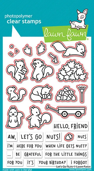 Lawn Fawn Lawn Cuts Let's Go Nuts Stanzschablonen Herbst