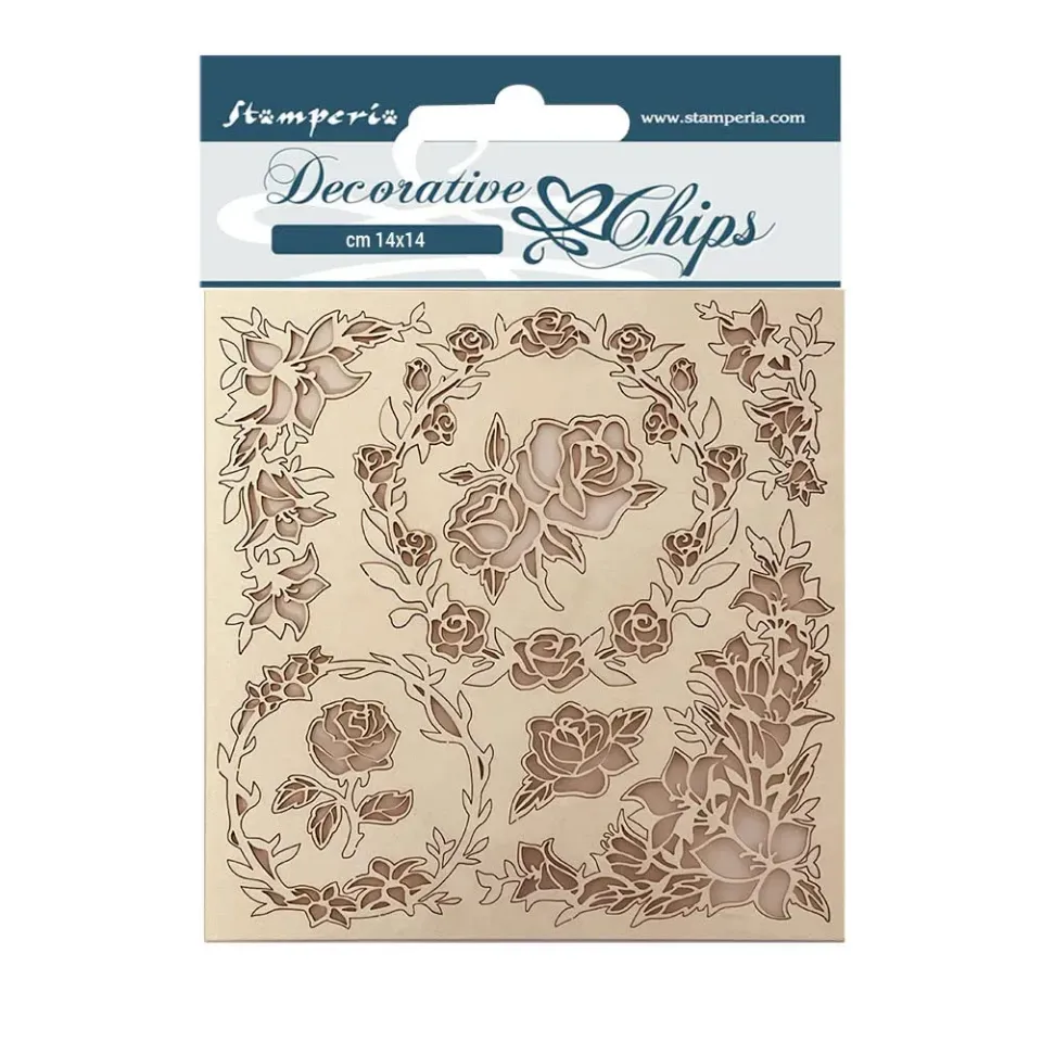 Stamperia Casa Granada Stanzteile 14x14 Rosen