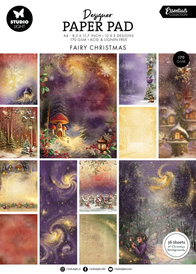 Studio Light Essentials Fairy Christmas Designpapier 36 Blatt