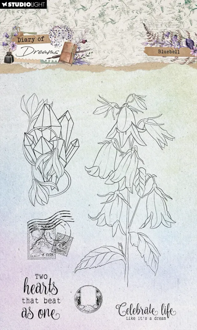 StudioLight Diary of Dreams Clear Stempel Blue Bell