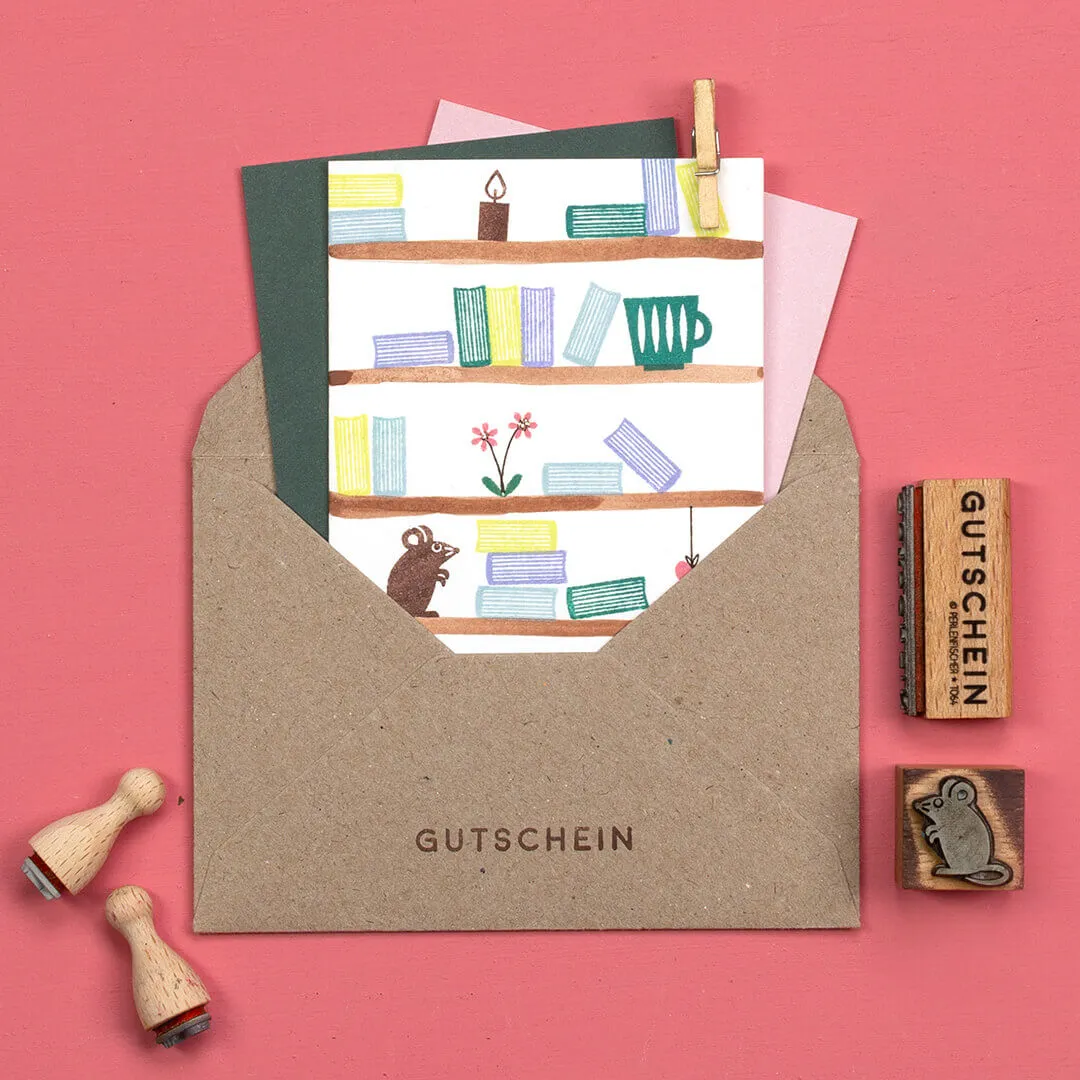 Perlenfischer Buch Stempel Holzkegel 6x14 mm