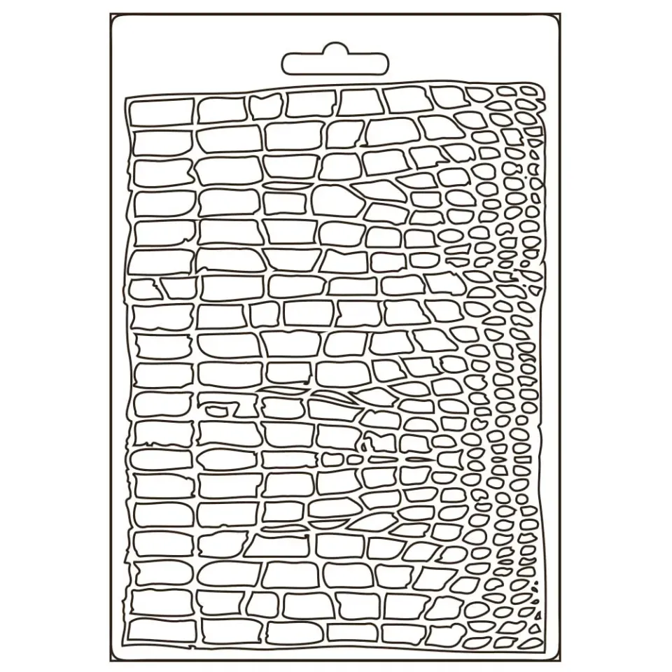 Stamperia Savana Soft Mould A5 Silikonform Krokodil