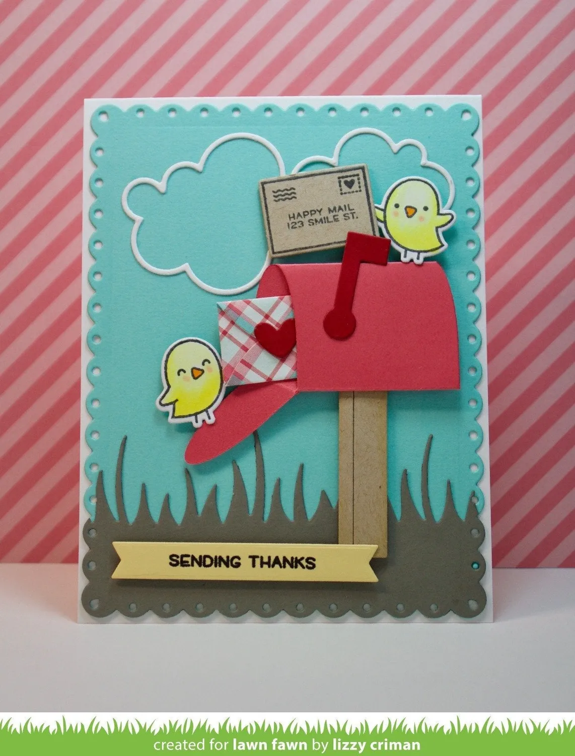 Lawn Fawn Love Letters Stempelset Valentinstag