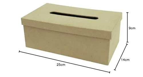 Décopatch AC657O Taschentuchbox M Pappmaché 14x25x9
