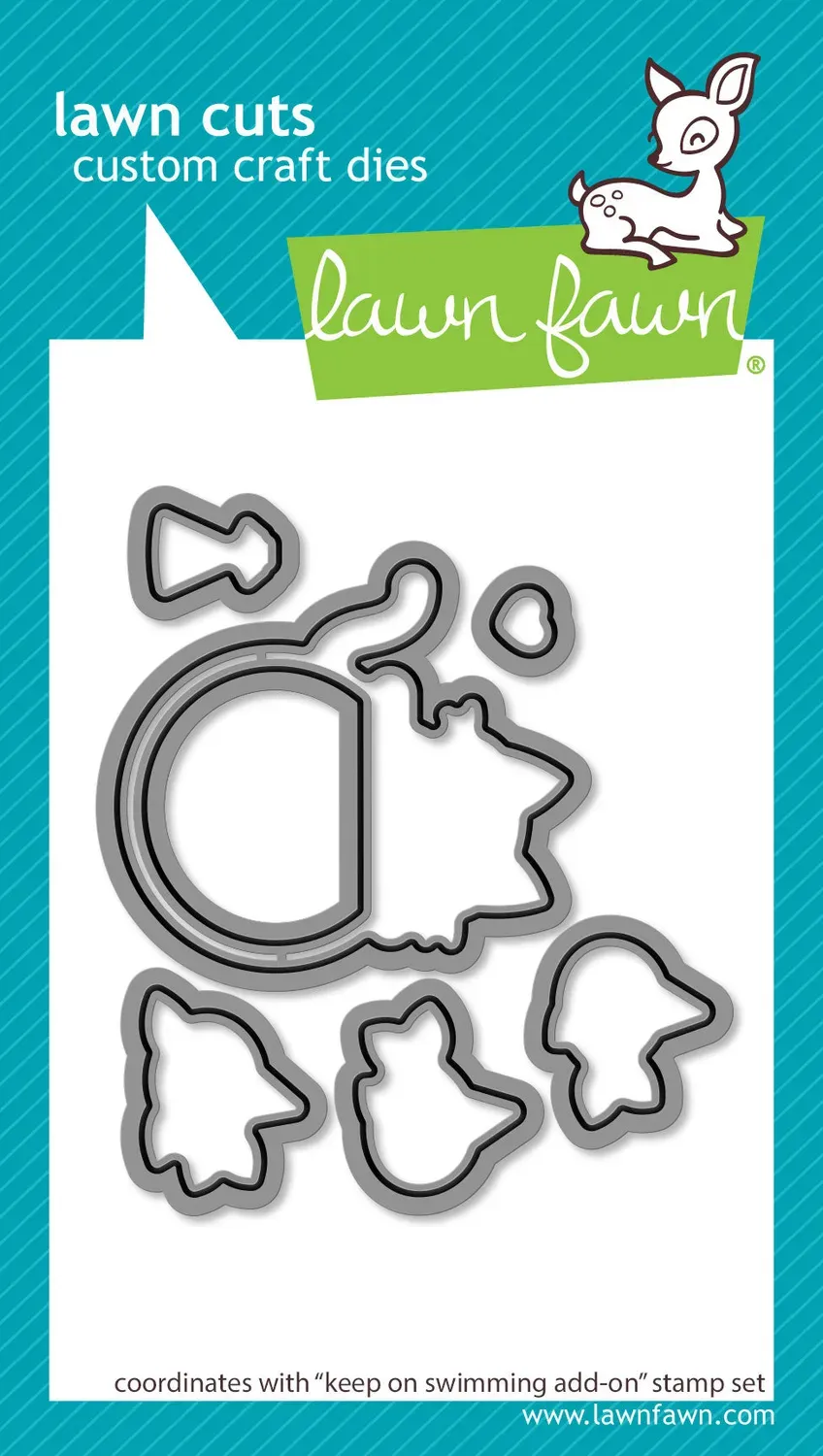 Lawn Fawn Keep on Swimming Add-On Stanzen 7-teilig