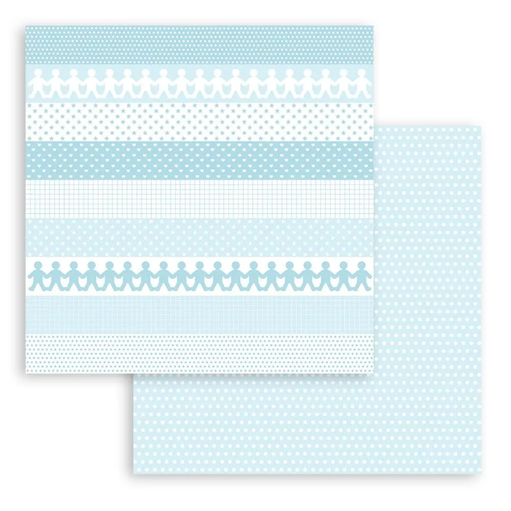 Stamperia Baby Dream Blue Scrapbookblock blau 20,3 cm