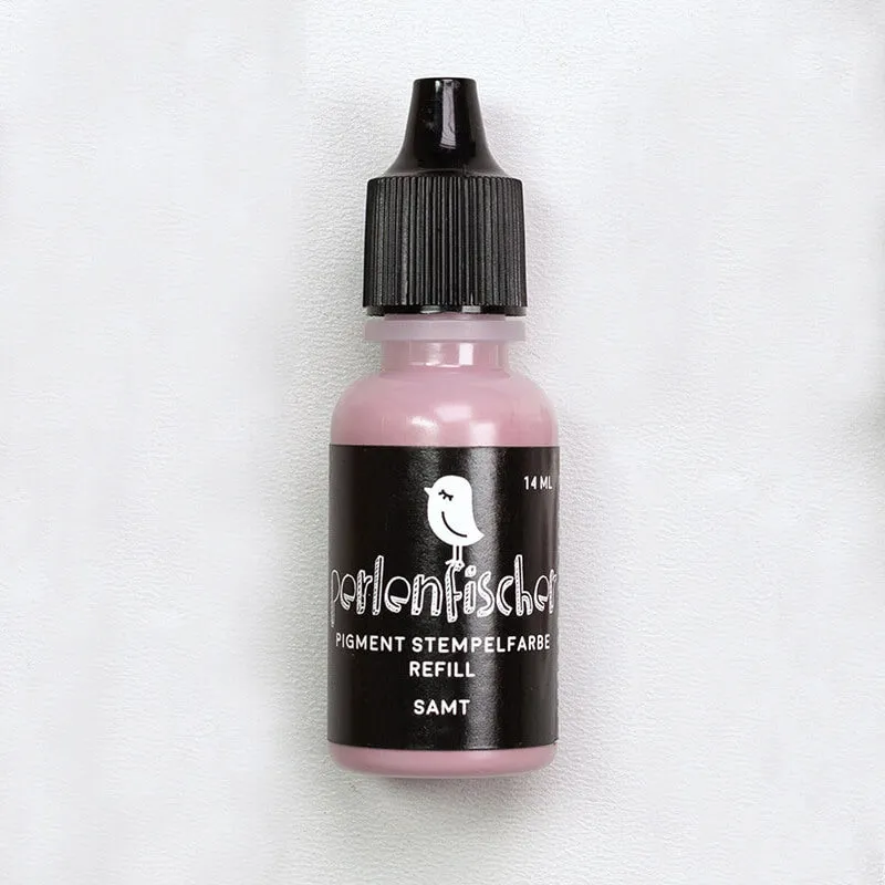 Perlenfischer Pigment Refill Stempelfarbe Samt 14 ml lichtecht