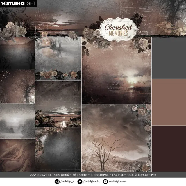 StudioLight Cherished Memories Designpapier Hintergrund