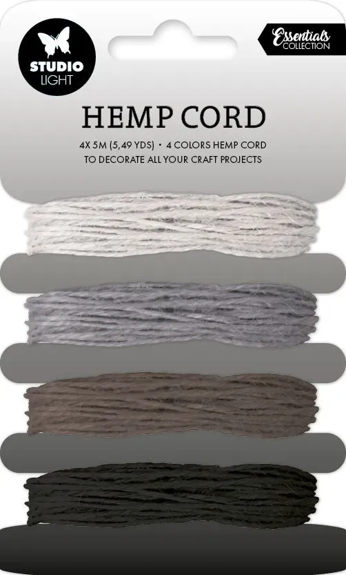 StudioLight Essentials Hemp Cord Hanfkordel Grautöne 4 Farben
