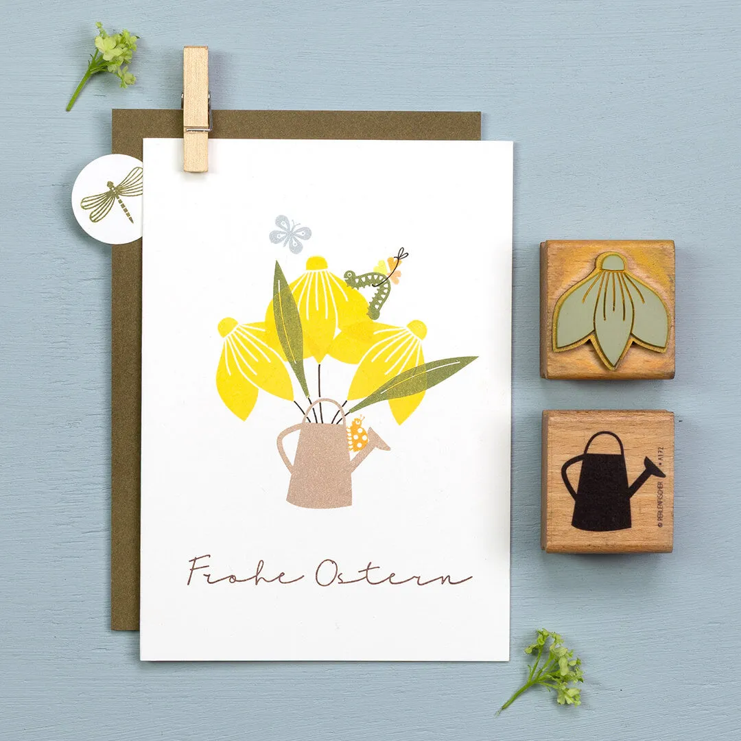 Perlenfischer Raupe klein Stempel 16 x 17 mm