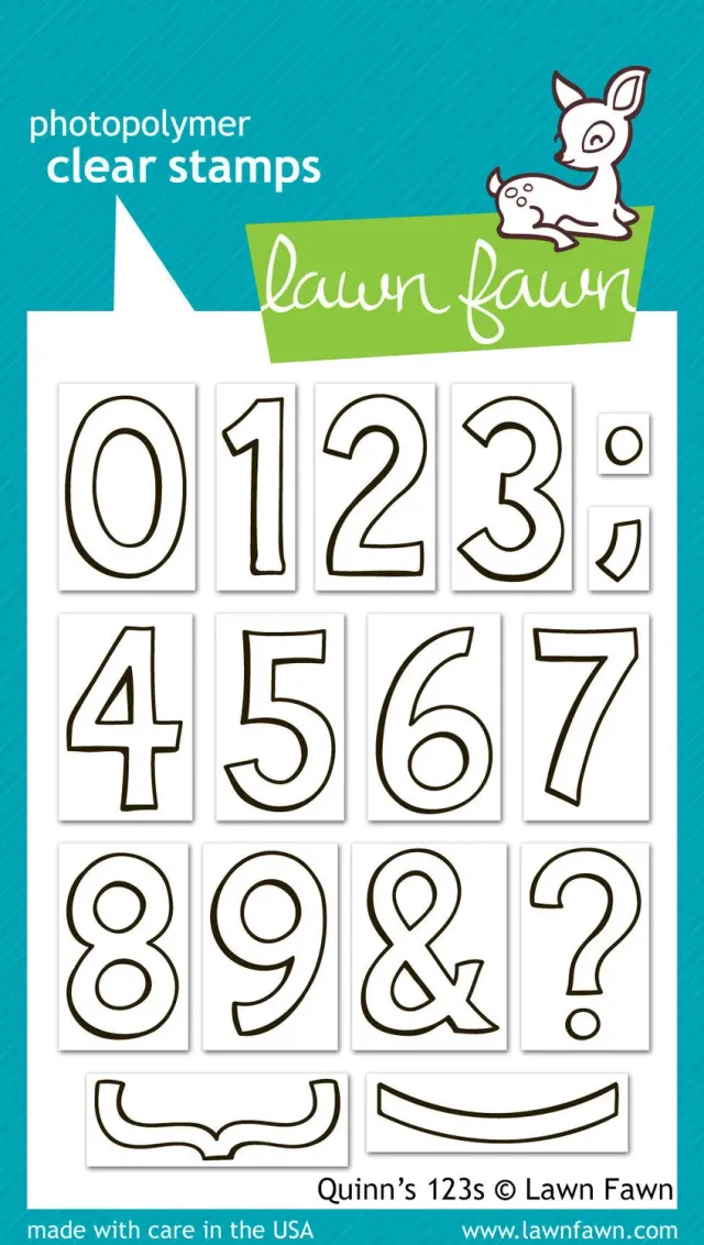 Lawn Fawn Quinn's 123s Clear Stamps Zahlen