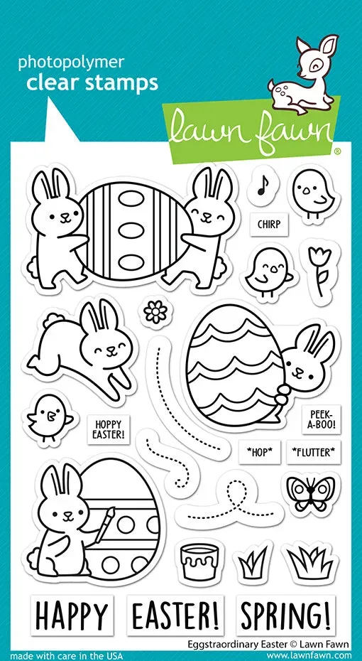Lawn Fawn Eggstraordinary Easter Stempelset Hasen