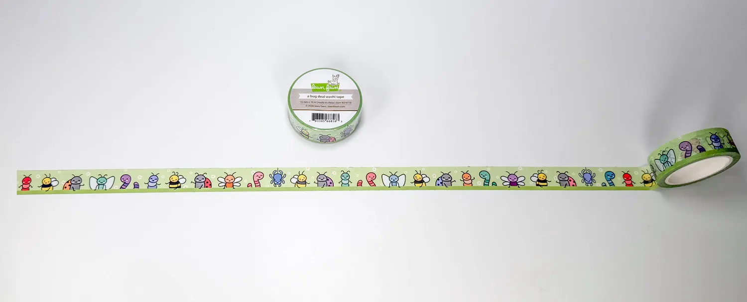 Lawn Fawn A Bug Deal Washi Tape 15mm x 10m