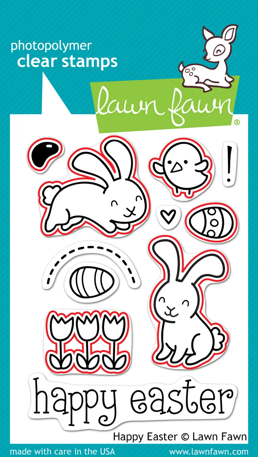Lawn Fawn Happy Easter LF833 Stanzen Ostern Hase