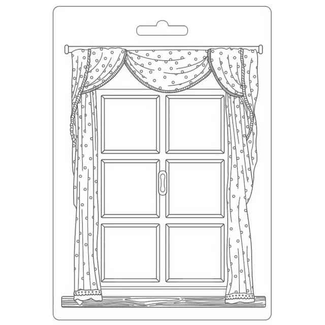 Stamperia DayDream Window Gießform A5 Blumenfenster