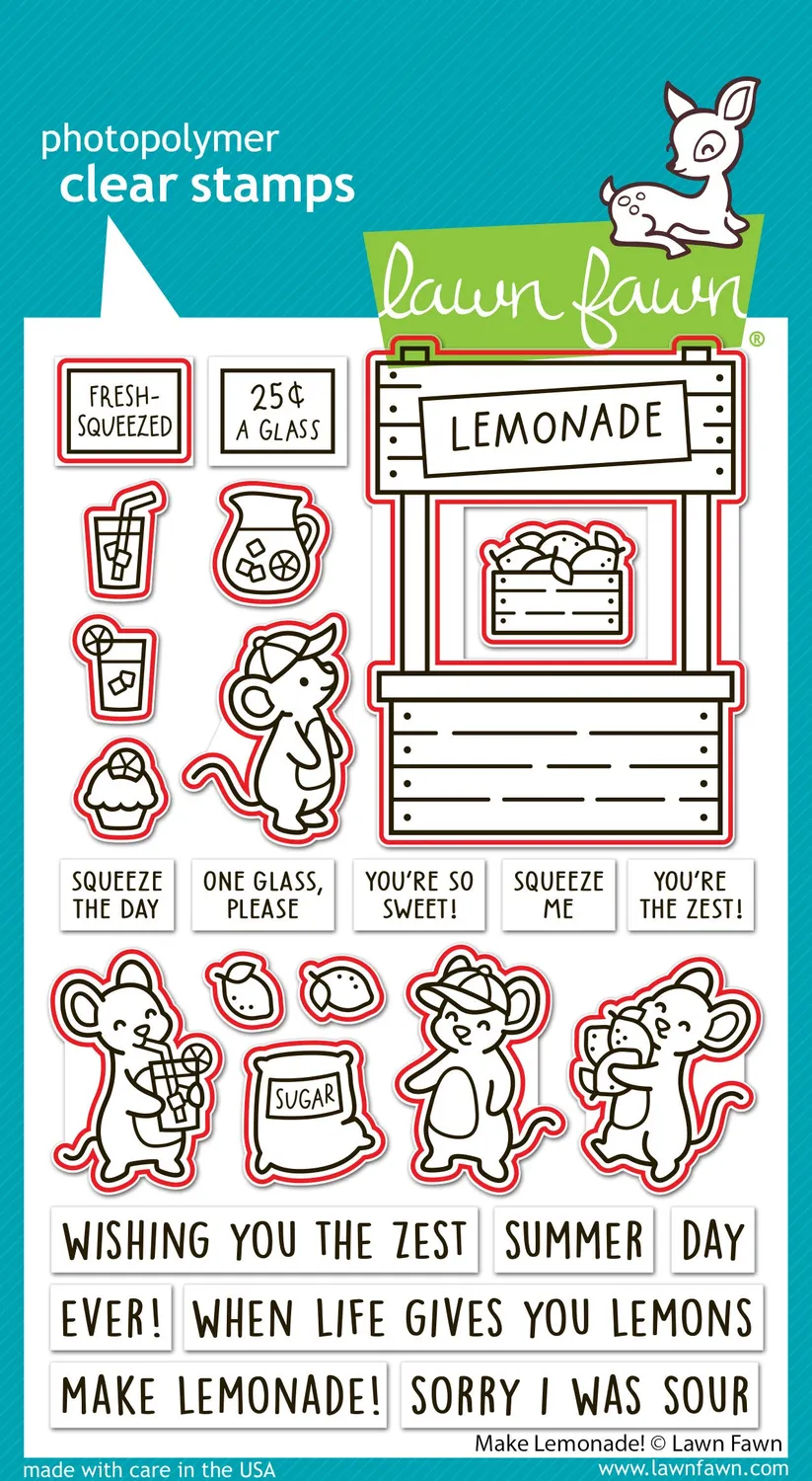 Lawn Fawn Make Lemonade Stanzen 14-teilig Limonade