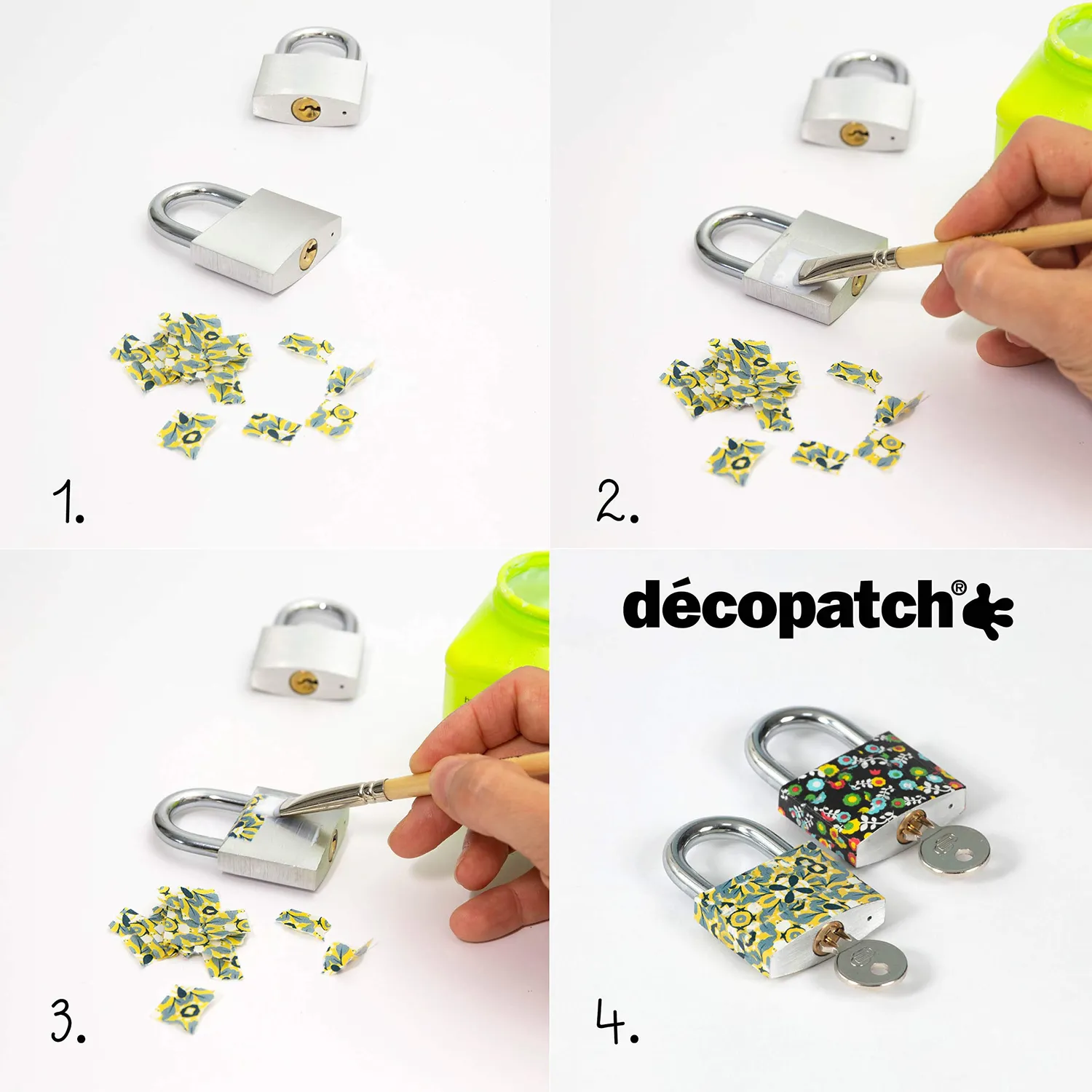 décopatch C750O Gelb Hawai Papier 3er Pack 395mm tropisch