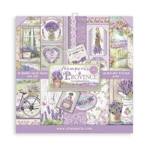 Stamperia Provence SBBS53 Scrapbook-Pad 20,3x20,3 cm