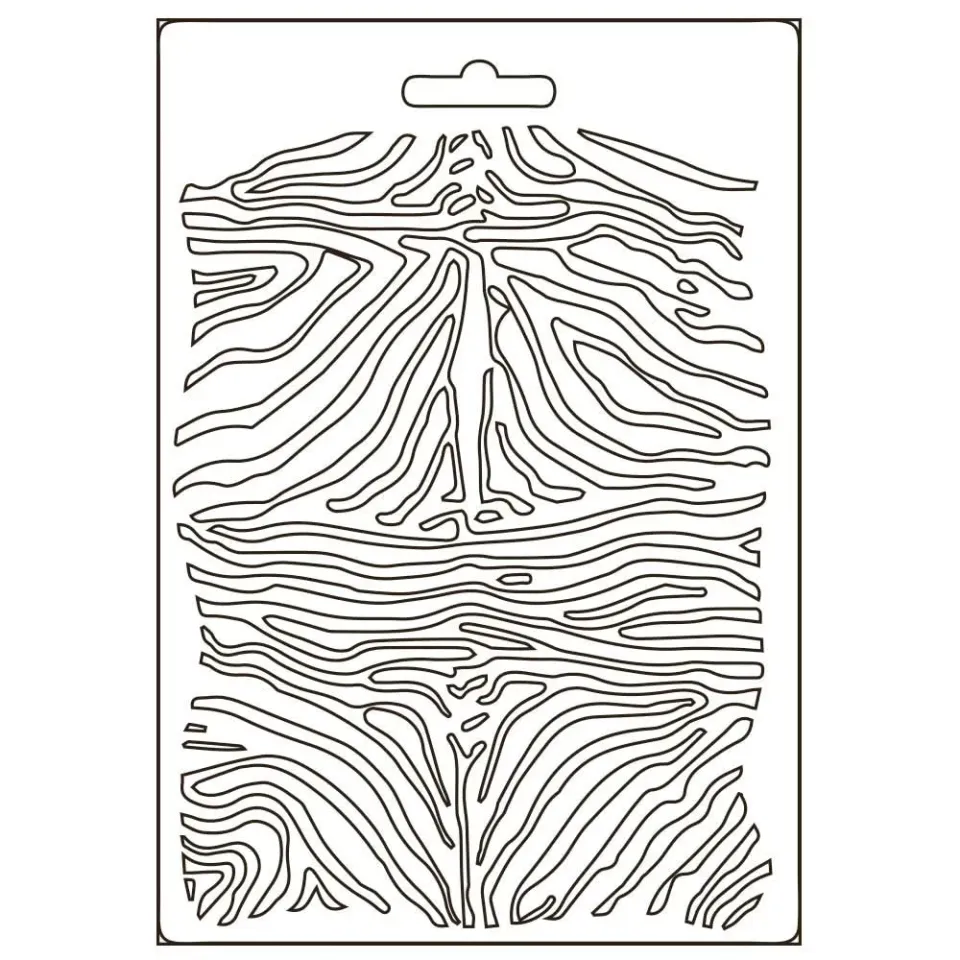 Stamperia Savana Silikonform A5 Zebra Fellmuster