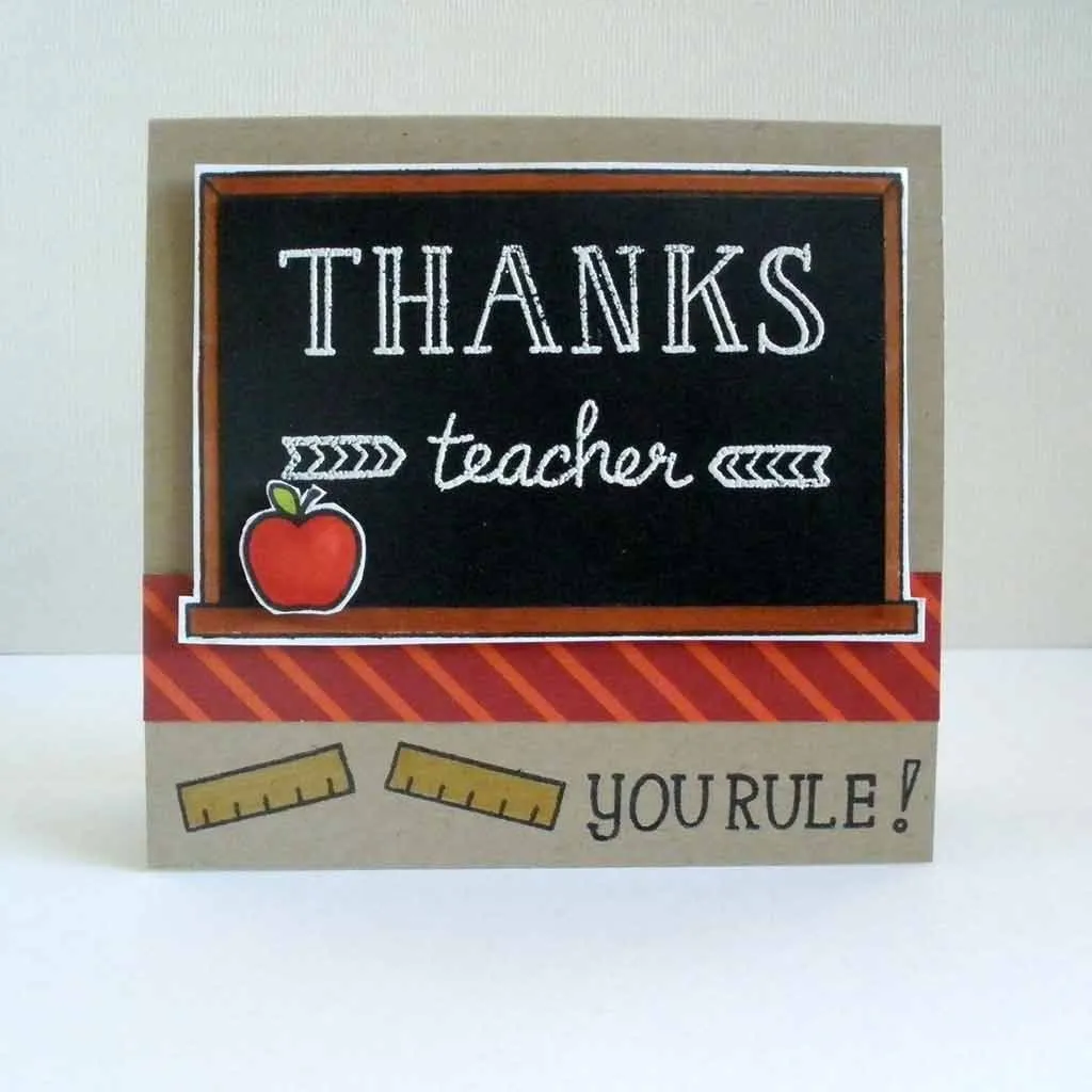Lawn Fawn A Good Apple LF512 Clear Stamps 13-teilig Tafel