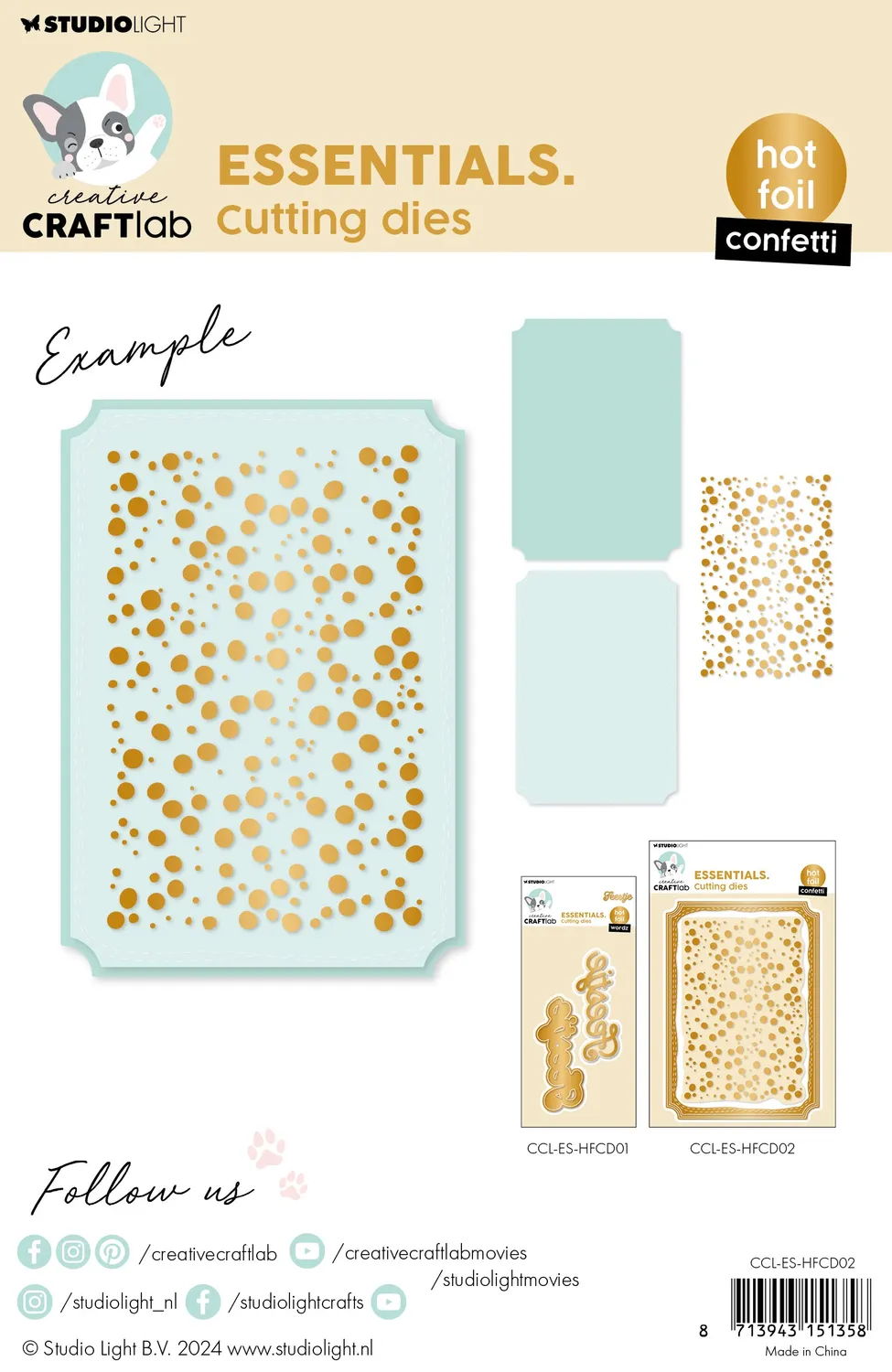 Creative Craftlab Essentials Confetti Hot Foil Plate