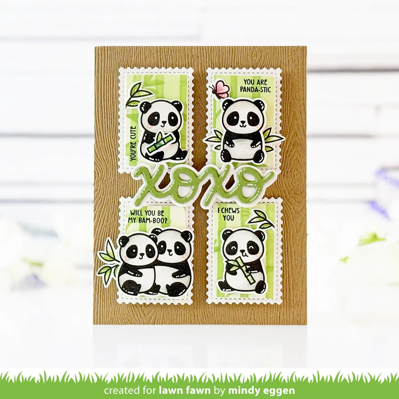 Lawn Fawn Scripty XOXO Outline Stanzschablone LF3616