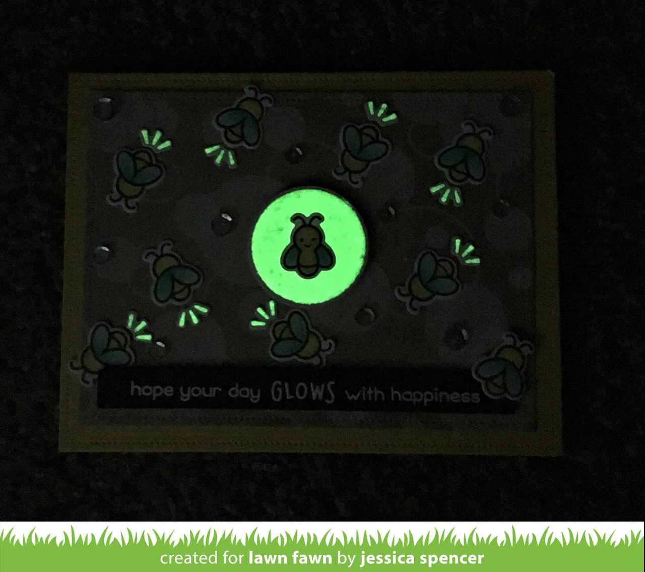 Lawn Fawn Little Fireflies Clear Stamps Glühwürmchen Mini