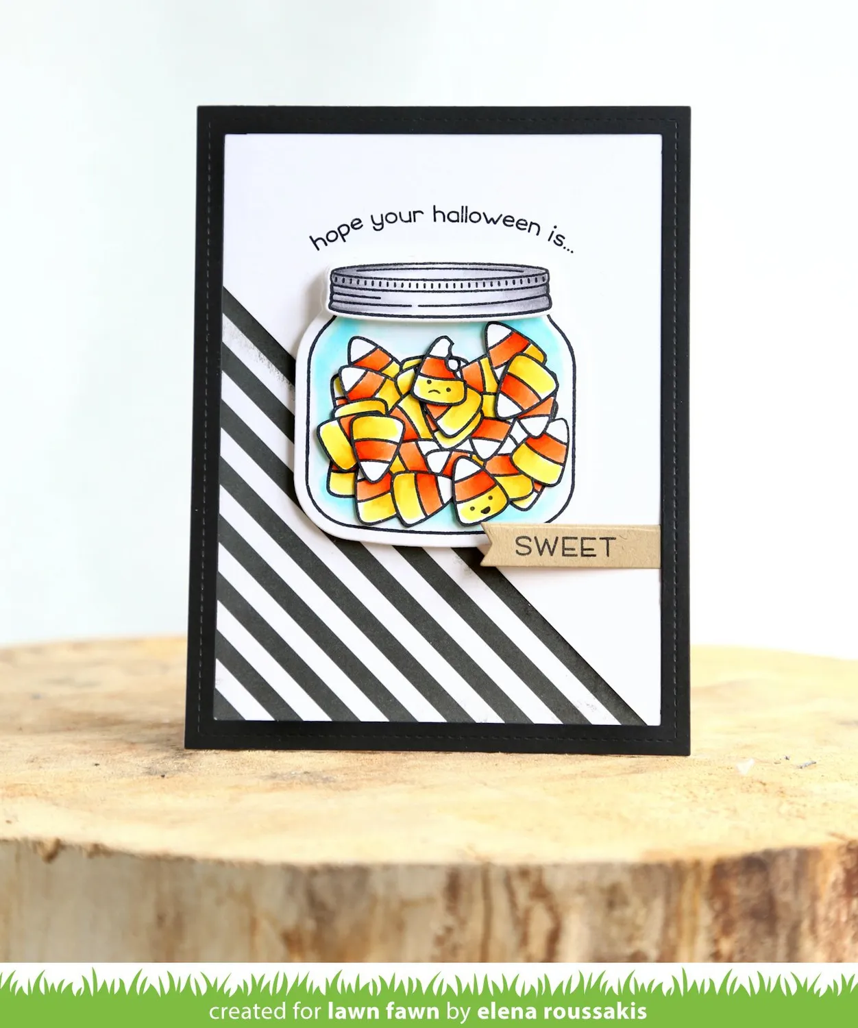 Lawn Fawn How You Bean? Candy Corn Add-On Stempelset Halloween