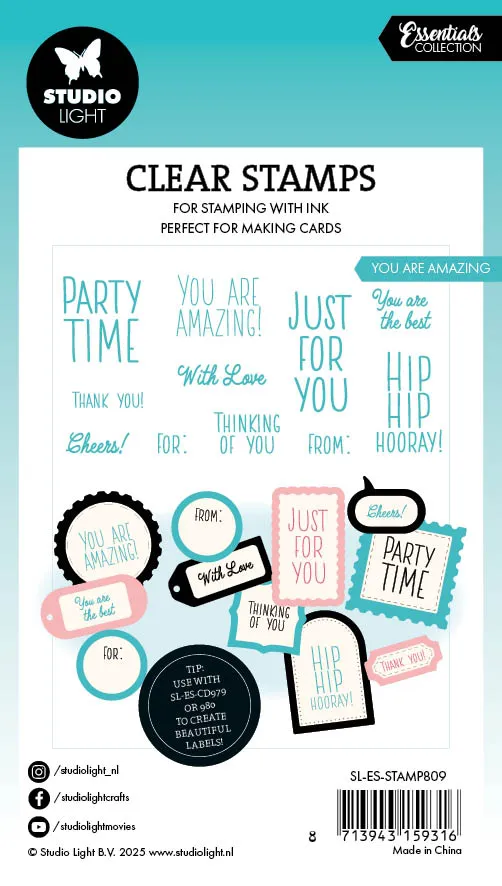 Studio Light Essentials You are amazing Clear Stempel 74x105mm