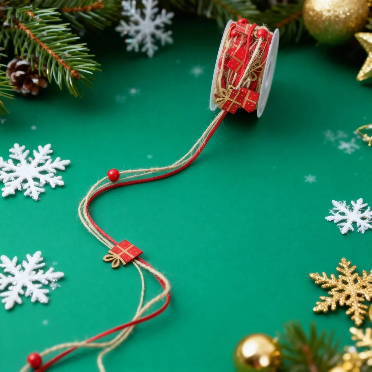 Ieebee Christmas Tree and Gift Dekoband 5 m Weihnachten