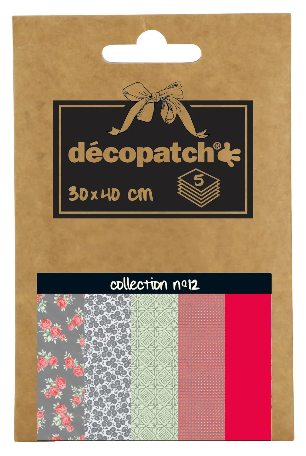 décopatch DP002O Pocket Sortierung 2 Papier 5 Bogen