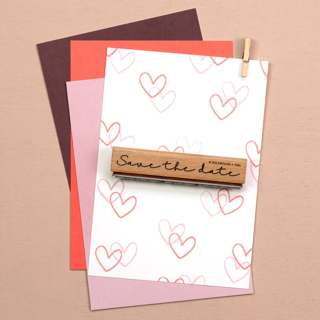 Perlenfischer Big Heart outline Stempel 17x17 mm