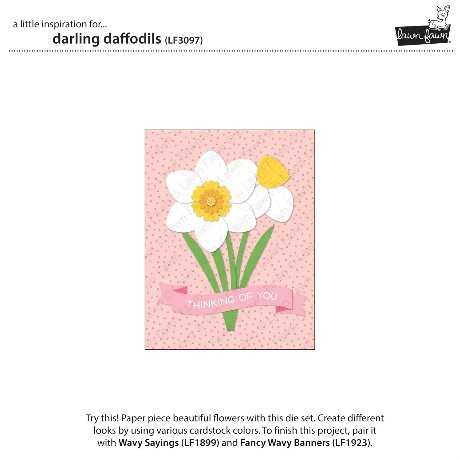 Lawn Fawn Lawn Cuts Darling Daffodils Stanzschablonen Narzissen
