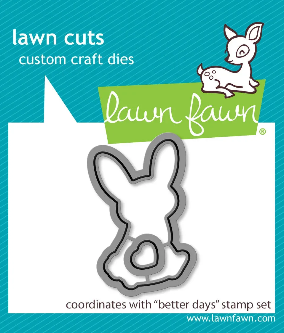 Lawn Fawn Better Days Stanzen Hase Herz