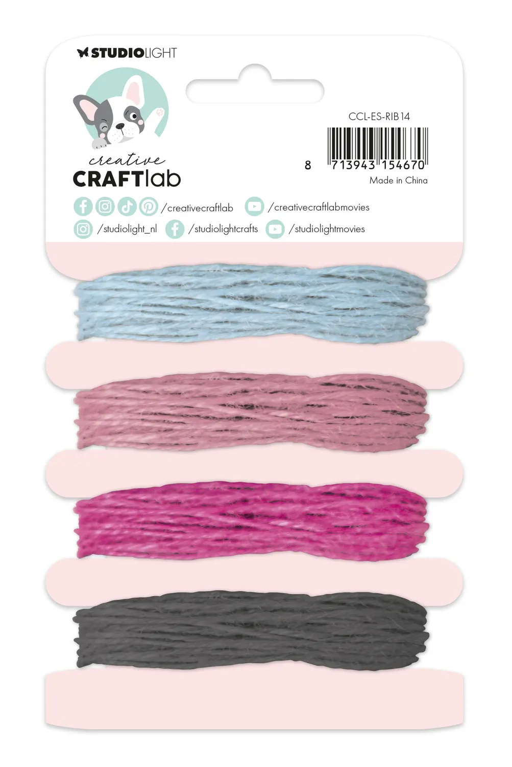 StudioLight Creative Craftlab Stay Strong Hanfkordel natur