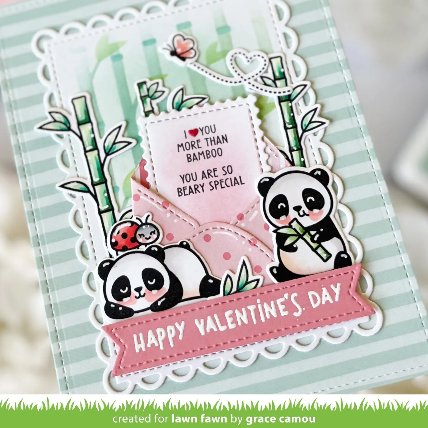 Lawn Fawn Lawn Cuts Little Letter Stanzen Briefumschlag
