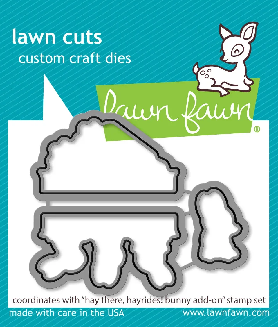 Lawn Fawn Hay There Hayrides Bunny Add-On Stanzschablonen