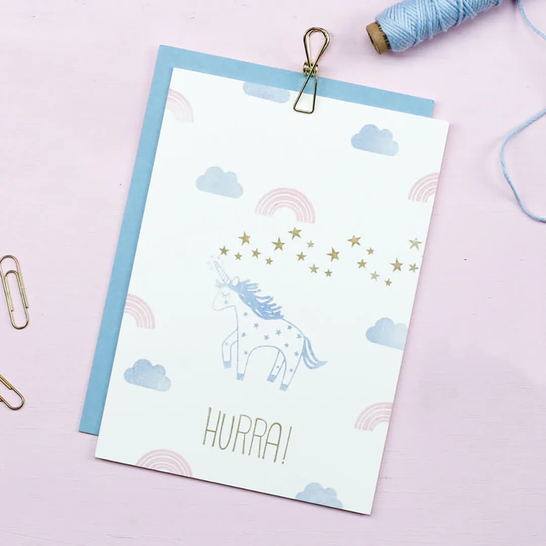 Perlenfischer Einhorn Stempel Kinder 43x51 mm