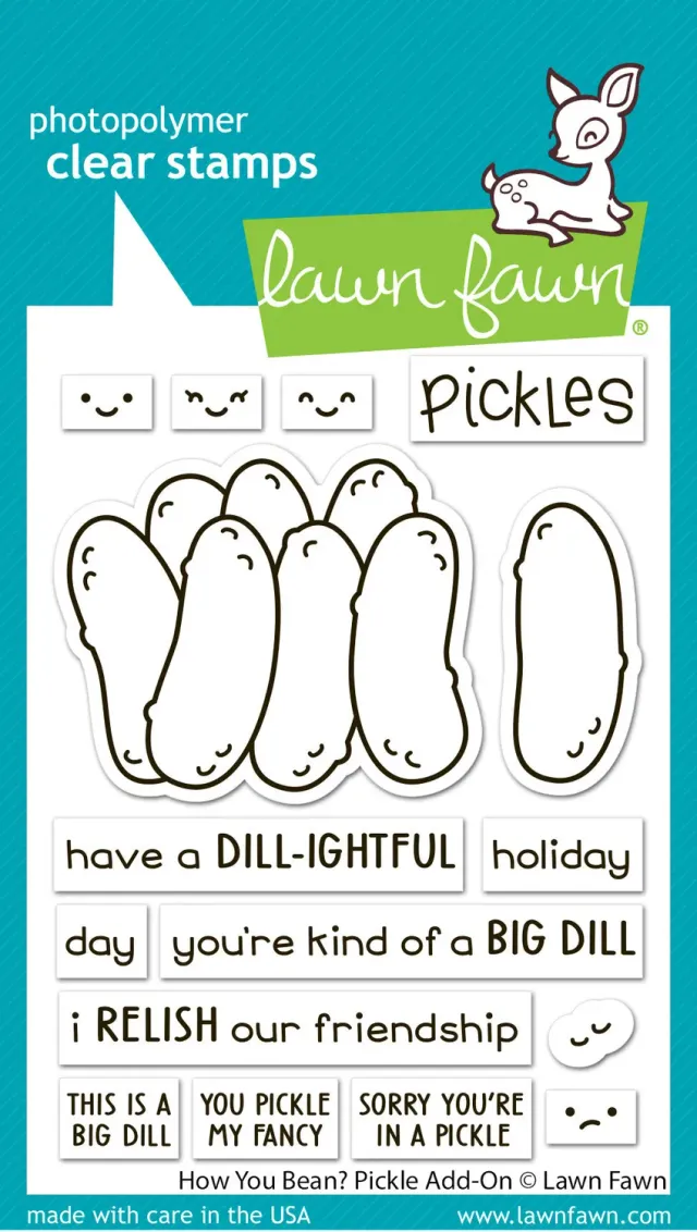 Lawn Fawn How You Bean Pickle Add-On Stempel Gurke
