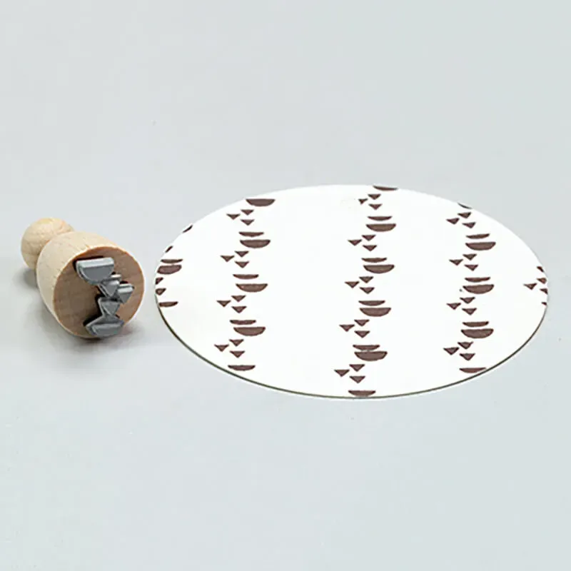 Perlenfischer Birkenmuster Stempel 14x10 mm Mini