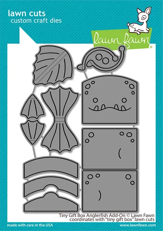 Lawn Fawn Tiny Gift Box Anglerfish Add-On Stanzschablonen Box