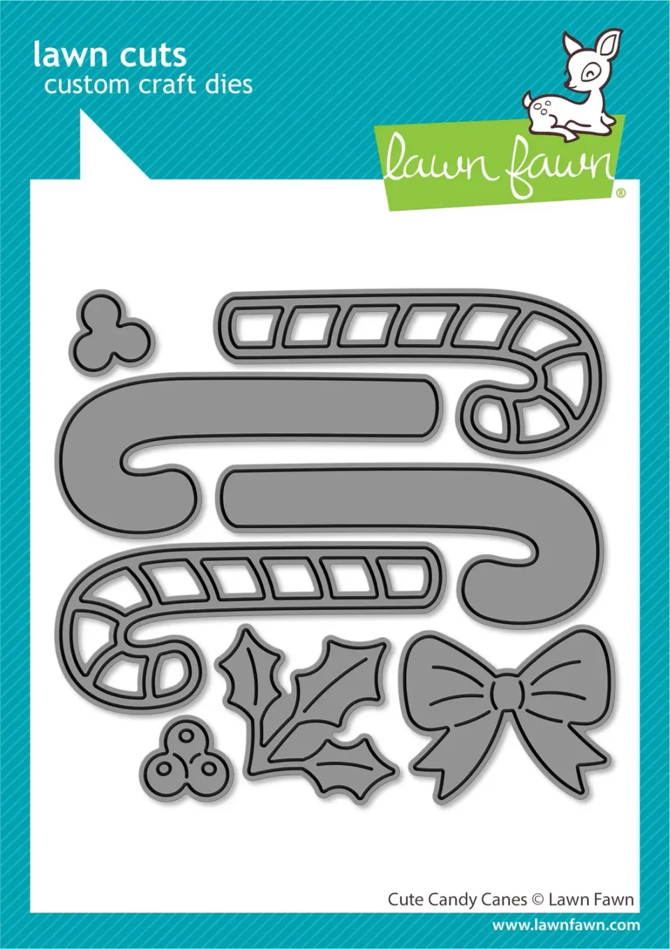 Lawn Fawn Cute Candy Canes Stanzen 8-teilig Weihnachten