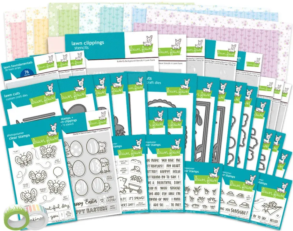 Lawn Fawn Spring Release 2026 Bundle Stempel Stanzen Set