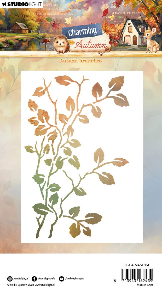 StudioLight Charming Autumn Mask Herbstzweige 105x148mm