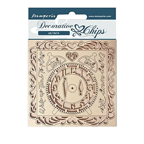 Stamperia DayDream Chipboard Stanzteile 14x14 Uhr
