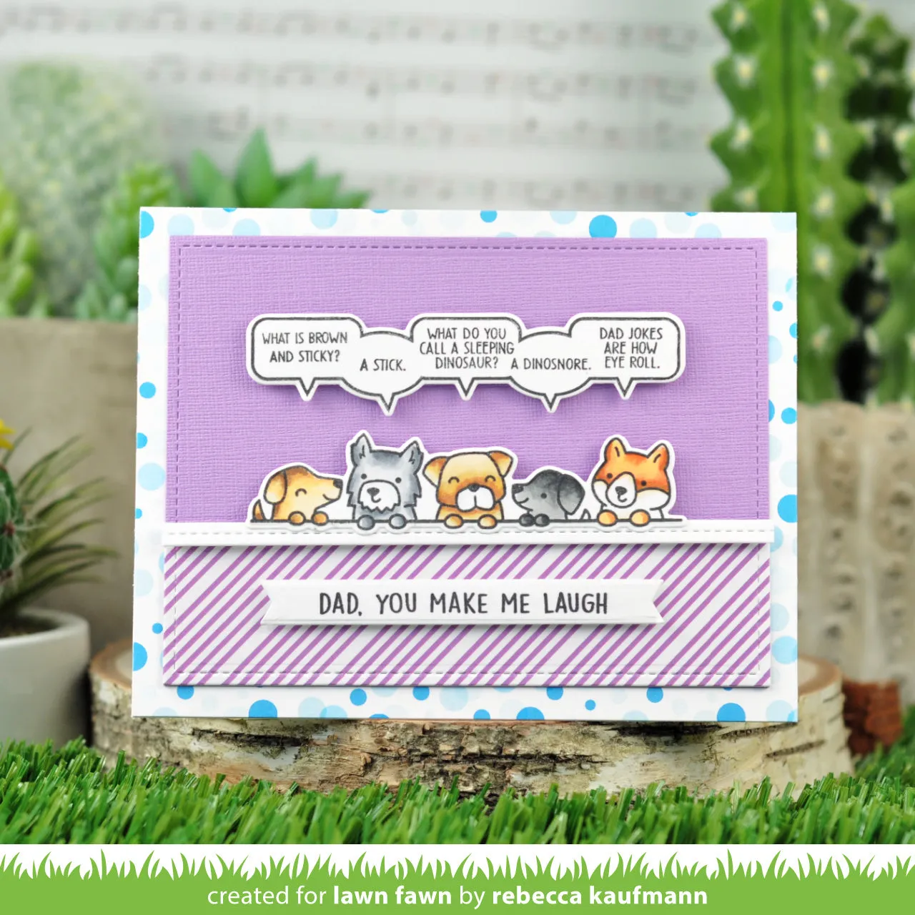 Lawn Fawn Dad Jokes Clear Stamps Vatertag