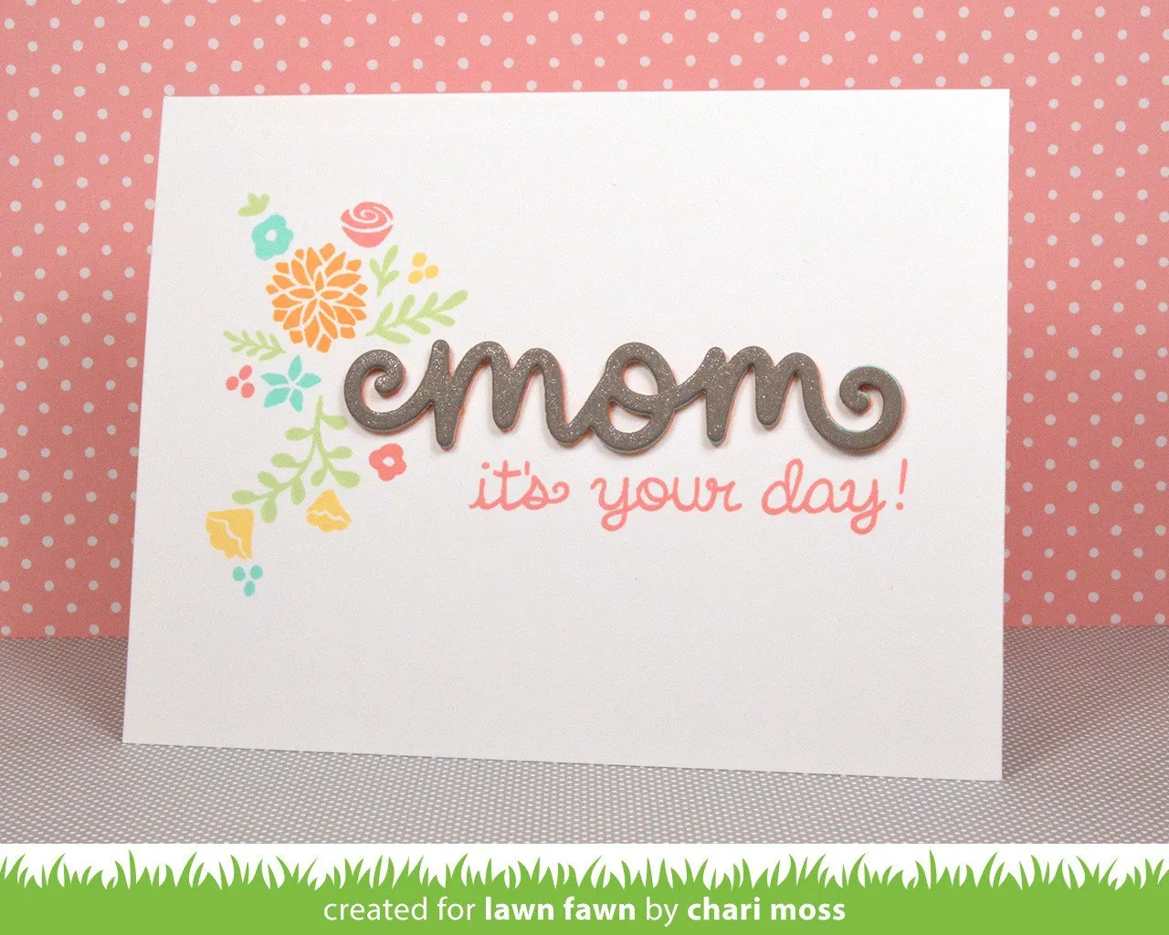 Lawn Fawn Scripty Mom Lawn Cuts Stanzschriftzug