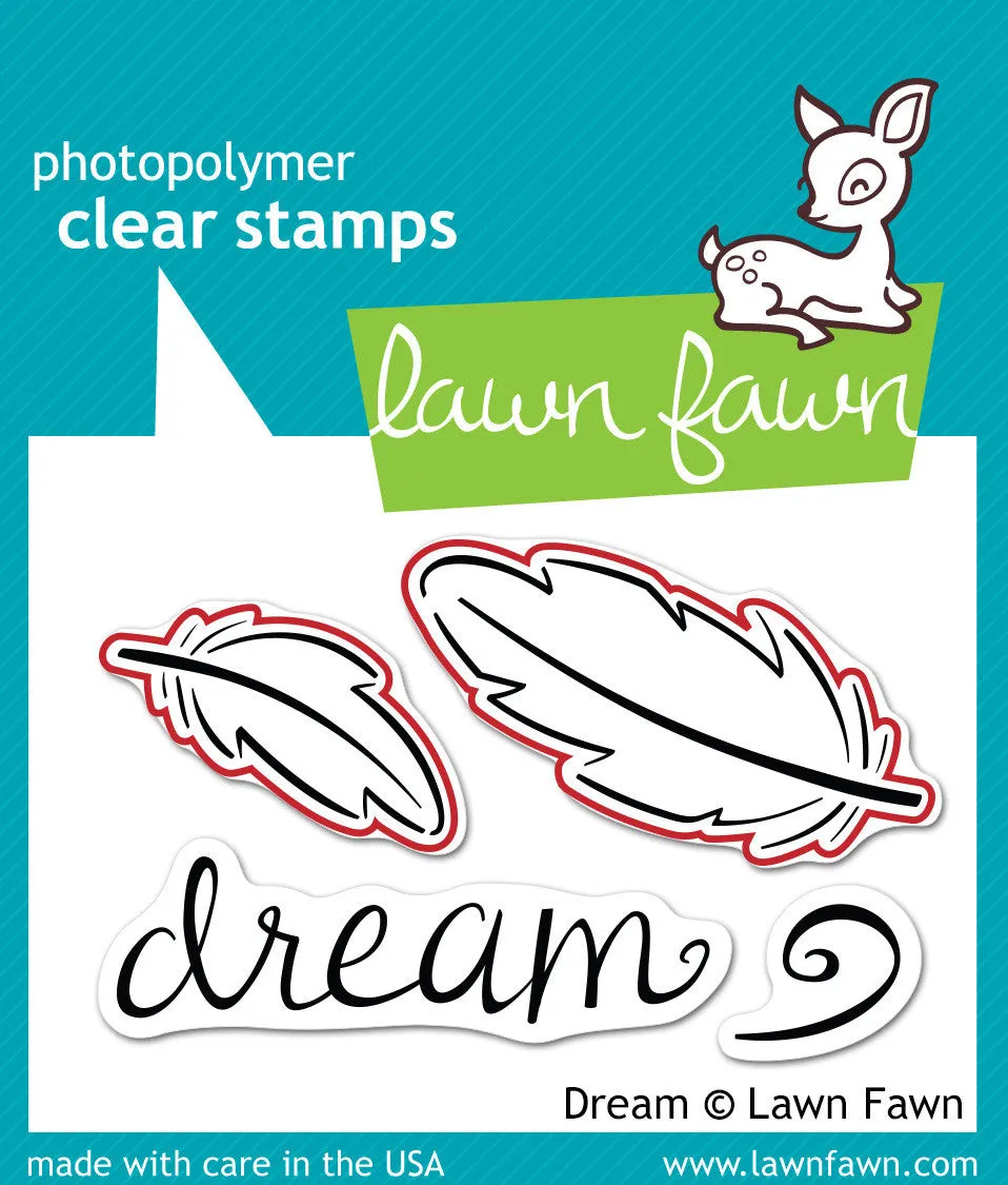 Lawn Fawn Dream LF662 Stanzschablonen Set Schriftzug