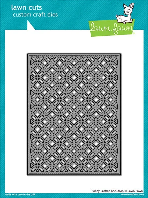 Lawn Fawn Fancy Lattice Backdrop Stanze Hintergrund