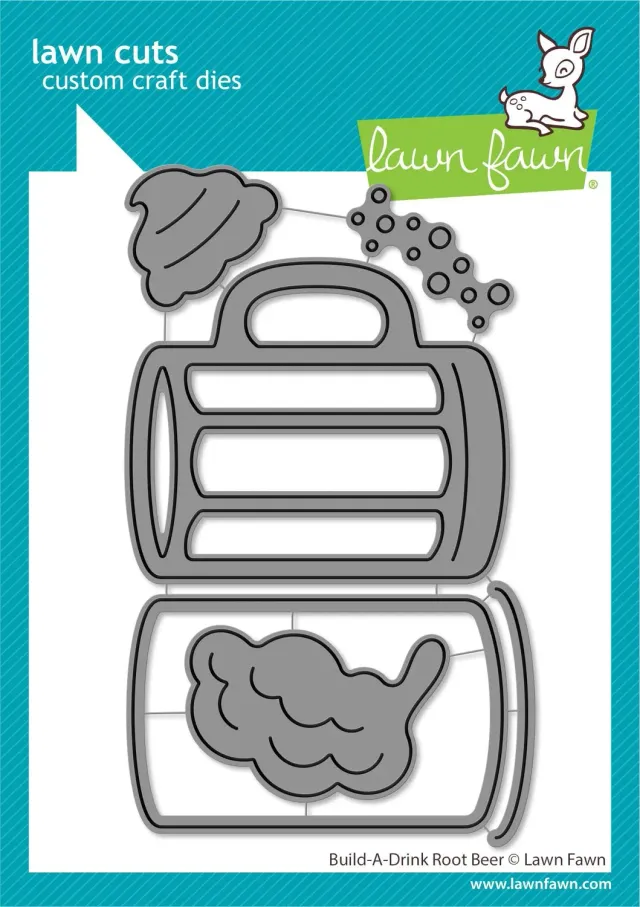 Lawn Fawn Build-A-Drink Root Beer Stanzschablone 6-teilig